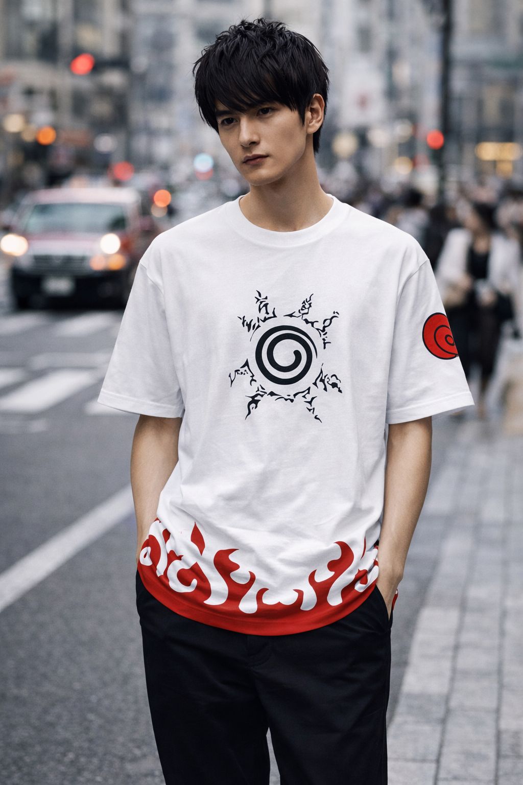 Demon slayer anime style t-shirt