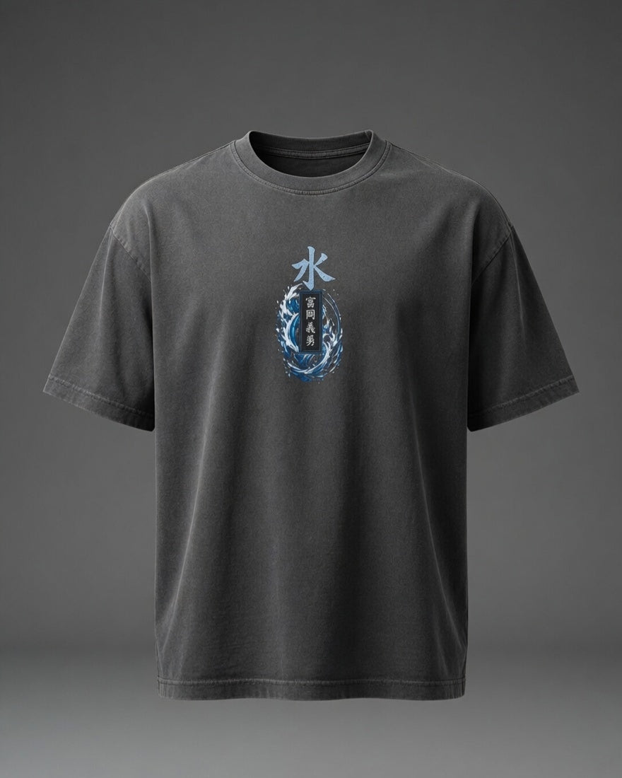 Giyu.. The Water Hashira||Demon Slayer|| Oversized T-shirt