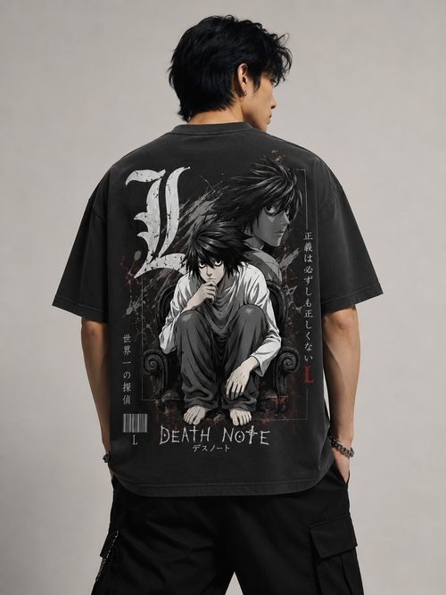 Death Note ll Anime Style OVERSIZED T-SHIRT..