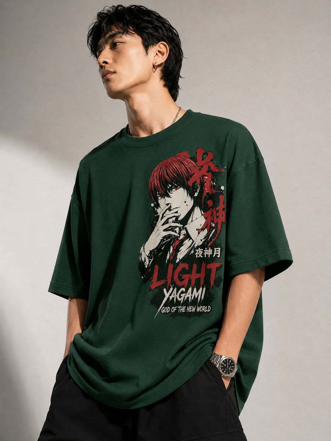 Light Yagami..|Death Note📓|Anime style|OVERSIZED T-SHIRT