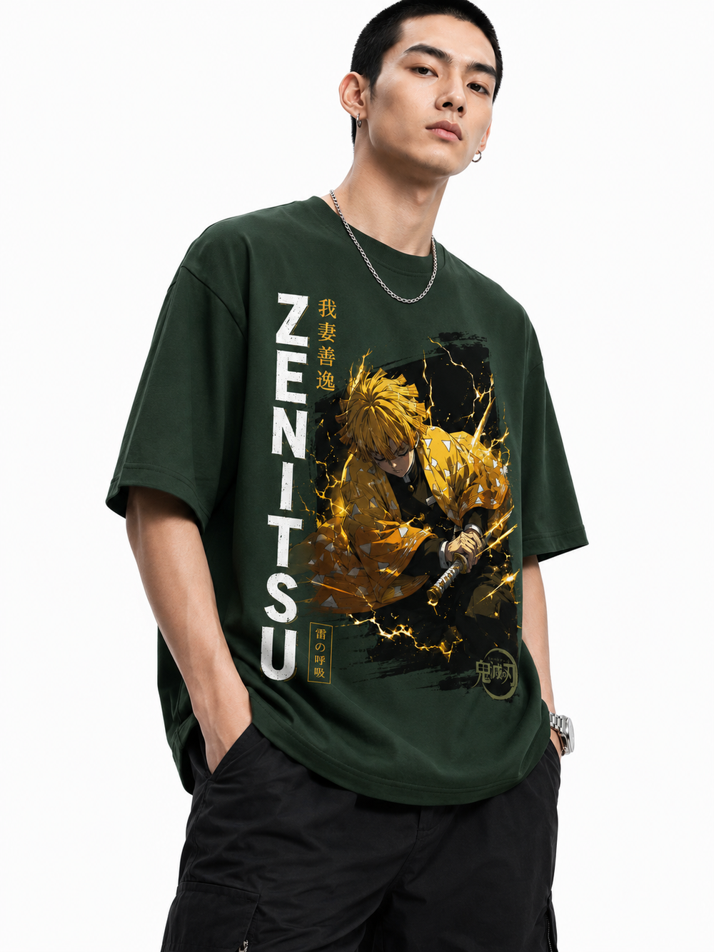 Zenitsu ... Thunder Hashira|Demon Slayer|Oversized T-shirt